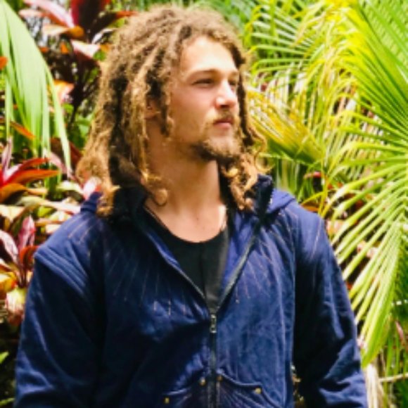 Men's Embroidered Flower of Life Jacket - Picture 4 of 4